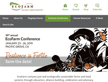Tablet Screenshot of eco-farm.org